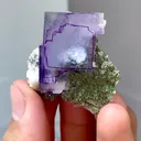 Natural Purple Cube Fluorite Hunan Yaogangxian 45*35*15 MM - image 1