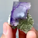 Natural Purple Cube Fluorite Hunan Yaogangxian 45*35*15 MM - image 4