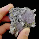 Natural Purple Cubic Fluorite and Arsenopyrite Symbiosis comes from Yaogangxian,Hunan 60*50*25MM - image 5