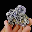 Natural Purple Cubic Fluorite and Arsenopyrite Symbiosis comes from Yaogangxian,Hunan 60*50*25MM - image 3