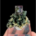 Natural Purple Cubic Fluorite and Arsenopyrite,Mineral Specimen: Yaogangxian,Hunan (35*35*20MM) - image 4