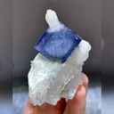Natural Purple Cubic Fluorite and Bismuthinite and Quartz Symbiosis comes from Yaogangxian,Hunan 45*65*55MM - image 1