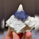 Natural Purple Cubic Fluorite and Bismuthinite and Quartz Symbiosis comes from Yaogangxian,Hunan 45*65*55MM - image 2