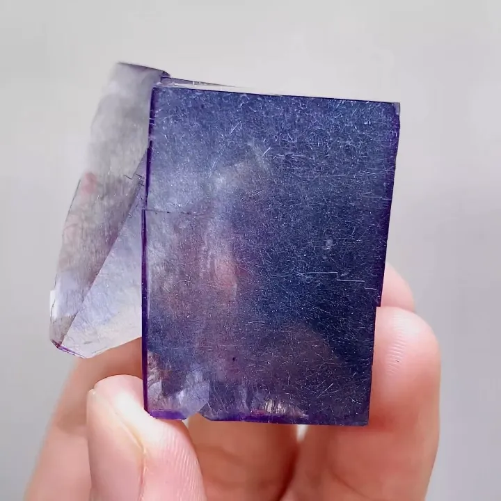 Natural Purple Cubic Fluorite and Bismuthinite Symbiosis comes from Yaogangxian,Hunan 35*35*30MM - image 2