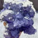 Natural Purple Cubic Fluorite and Calcite Coexist comes from Xianghualing,Hunan 170*140*90MM - image 4