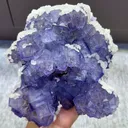 Natural Purple Cubic Fluorite and Calcite Coexist comes from Xianghualing,Hunan 170*140*90MM - image 7