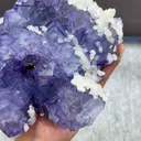 Natural Purple Cubic Fluorite and Calcite Coexist comes from Xianghualing,Hunan 170*140*90MM - image 5