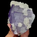 Natural Purple Cubic Fluorite and Calcite Mineral Specimen,High Quality Specimen,XIANGHUALING,HUNAN,CHINA(100*80*55mm) - image 5