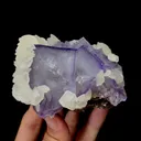 Natural Purple Cubic Fluorite and Calcite Mineral Specimen,High Quality Specimen,XIANGHUALING,HUNAN,CHINA(100*80*55mm) - image 4