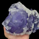 Natural Purple Cubic Fluorite and Calcite Mineral Specimen,High Quality Specimen,XIANGHUALING,HUNAN,CHINA(200*150*95mm) - image 6