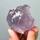 Natural Purple Cubic Fluorite and Calcite, Mineral Specimens: Yaogangxian,Hunan (60*55*50MM) - image 2