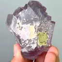 Natural Purple Cubic Fluorite and Calcite, Mineral Specimens: Yaogangxian,Hunan (60*55*50MM) - image 4
