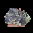 Natural Purple Cubic Fluorite and Calcite, Mineral Specimen:Xianghualing,Hunan (150*90*70MM) - image 1