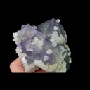 Natural Purple Cubic Fluorite and Calcite, Mineral Specimen:Xianghualing,Hunan (150*90*70MM) - image 2