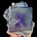 Natural Purple Cubic Fluorite and Calcite, Mineral Specimen:Yaogangxian,Hunan (130*110*60MM) - image 1
