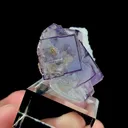 Natural Purple Cubic Fluorite and Calcite, Mineral Specimen:Yaogangxian,Hunan (30*30*25MM) - image 3