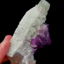 Natural Purple Cubic Fluorite and Candle Crystal Mineral Specimen,High Quality Specimen,YINDU,INNER MONGOLIA,CHINA(98*44*60mm) - image 3