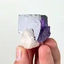 Natural Purple Cubic Fluorite and Dolomite, Mineral Specimen:Yaogangxian,Hunan (30*30*25MM) - image 2