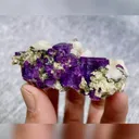 Natural Purple Cubic Fluorite and Dolomite Symbiosis Inner Mongolia,China 65*40*35MM - image 4