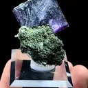 Natural Purple Cubic Fluorite and Jamstenite Coexists comes from Yaogangxian,Hunan 35*40*45mm - image 3