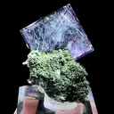 Natural Purple Cubic Fluorite and Jamstenite Coexists comes from Yaogangxian,Hunan 35*40*45mm - image 1