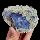 Natural Purple Cubic Fluorite and Mica, Mineral Specimen: Inner Mongolia,China (95*80*40MM) - image 4