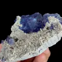 Natural Purple Cubic Fluorite and Mica, Mineral Specimen: Inner Mongolia,China (95*80*40MM) - image 3