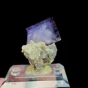Natural Purple Cubic Fluorite and Mica, Mineral Specimen:Yaogangxian,Hunan (35*25*25MM) - image 4