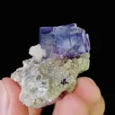 Natural Purple Cubic Fluorite and Mica,Mineral Specimen:Yaogangxian,Hunan (30*45*30MM) - image 4
