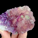 Natural Purple Cubic Fluorite and Pyrite, Mineral Specimen:Anhui,China (100*40*40MM) - image 3
