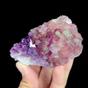 Natural Purple Cubic Fluorite and Pyrite, Mineral Specimen:Anhui,China (100*40*40MM) - image 2