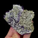 Natural Purple Cubic Fluorite and Pyrite Mineral Specimen,High Quality Specimen,YAO GANG XIAN,HUNAN,CHINA(75*75*40mm) - image 4
