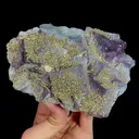 Natural Purple Cubic Fluorite and Pyrite, Mineral Specimen:Yaogangxian,Hunan (140*95*45MM) - image 4