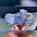 Natural Purple Cubic Fluorite and Pyrite symbiosis comes from Yaogangxian,Hunan 150*80*35MM - image 1