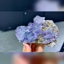 Natural Purple Cubic Fluorite and Pyrite symbiosis comes from Yaogangxian,Hunan 150*80*35MM - image 2