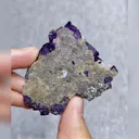 Natural Purple Cubic Fluorite and Pyrite Symbiosis comes from Yaogangxian,Hunan 60*55*20MM - image 3