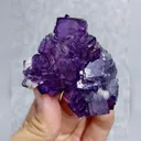 Natural Purple Cubic Fluorite and Pyrite Symbiosis comes from Yaogangxian,Hunan 60*55*20MM - image 1