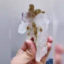 Natural Purple Cubic Fluorite and Quartz and Mica Symbiosis comes from Yaogangxian,Hunan 55*100*35MM - image 4