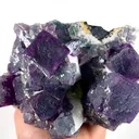 Natural Purple Cubic Fluorite and Quartz Cluster, Mineral Specimen: Inner Mongolia,China (140*100*65MM) - image 3