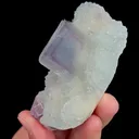 Natural Purple Cubic Fluorite and Quartz Cluster, Mineral Specimen:Yaogangxian,Hunan (90*50*345MM) - image 3