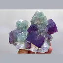 Natural Purple Cubic Fluorite and Quartz, Mineral Specimen: Inner Mongolia,China (105*70*65MM) - image 1