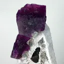 Natural Purple Cubic Fluorite and Quartz, Mineral Specimen: Inner Mongolia,China (60*60*75MM) - image 4