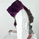 Natural Purple Cubic Fluorite and Quartz, Mineral Specimen: Inner Mongolia,China (60*60*75MM) - image 3