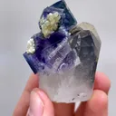Natural Purple Cubic Fluorite and Quartz, Mineral Specimen: Yaogangxian,Hunan (35*50*35MM) - image 2