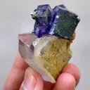 Natural Purple Cubic Fluorite and Quartz, Mineral Specimen: Yaogangxian,Hunan (35*50*35MM) - image 5