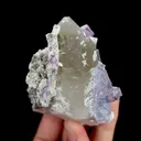 Natural Purple Cubic Fluorite and Quartz, Mineral Specimen: Yaogangxian,Hunan (65*75*40MM) - image 3