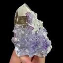 Natural Purple Cubic Fluorite and Quartz, Mineral Specimen: Yaogangxian,Hunan (65*75*40MM) - image 2