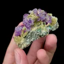 Natural Purple Cubic Fluorite and Quartz Mineral Specimen,High Quality Specimen,CHENZHOU,HUNAN,CHINA(60*35*30mm) - image 3