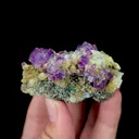 Natural Purple Cubic Fluorite and Quartz Mineral Specimen,High Quality Specimen,CHENZHOU,HUNAN,CHINA(60*35*30mm) - image 4