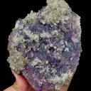Natural Purple Cubic Fluorite and Quartz Mineral Specimen,High Quality Specimen,YAO GANG XIAN,HUNAN,CHINA(130*100*35mm) - image 4